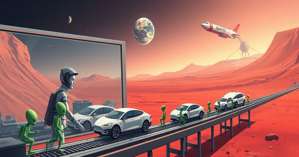 Elon Musk Confirms Conspiracy Theory: Aliens Building Teslas in Space