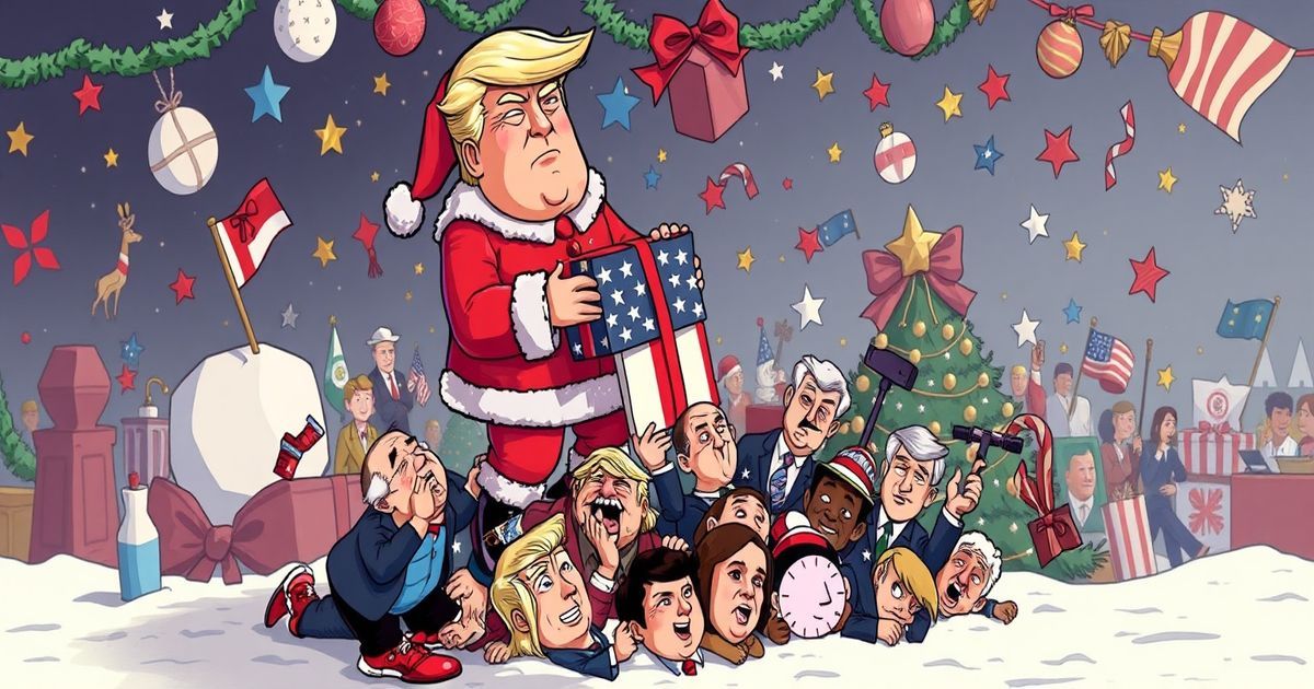 Trump wünscht 'Frohe Weihnachten' und beschimpft Linke als 'Abschaum'